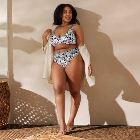 Asexual Pride Aloha High-Waisted Bikini